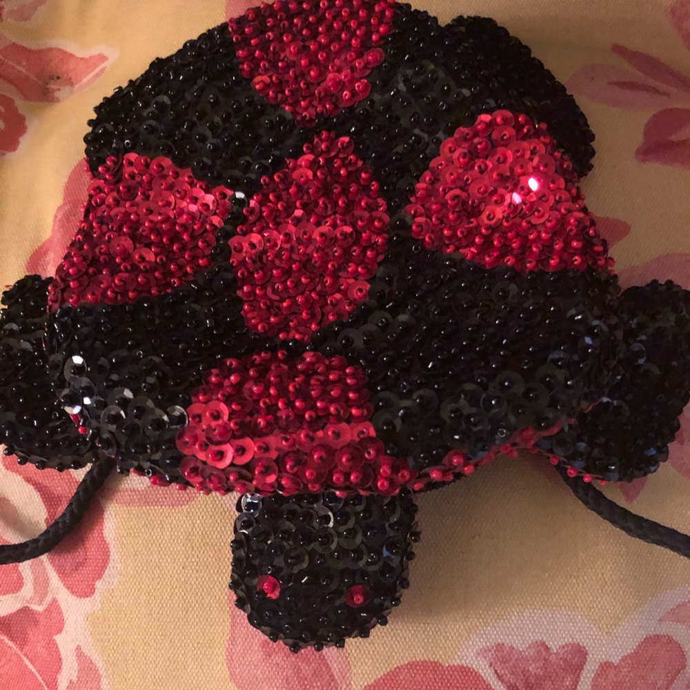 Turtle beaded sequin vintage turtle bag Mini Sequin Bag